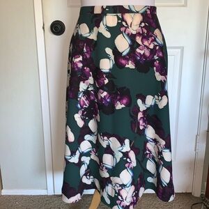 Banana Republic Bold floral midi skirt